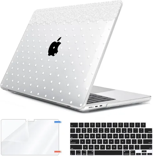 Vista 22 de Compatible con MacBook Air 2026 2025 2024-2022 de 13.6 pulgadas M5 A3449 M4 A3240 M3 A3113 M2 A2681 con Touch ID, carcasa rígida de plástico hoja