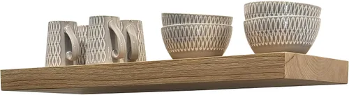 Vista 7 de joelsantiques Estantes flotantes de madera de 24 pulgadas para pared, 24 x Beige