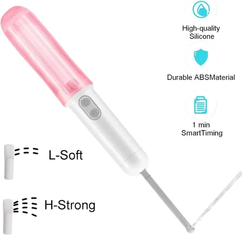 Vista 8 de Bidé portátil para bidé de viaje, bidé eléctrico de mano, Ipx6 impermeable, con 2 opciones de presión, para limpieza de higiene personal, rosa