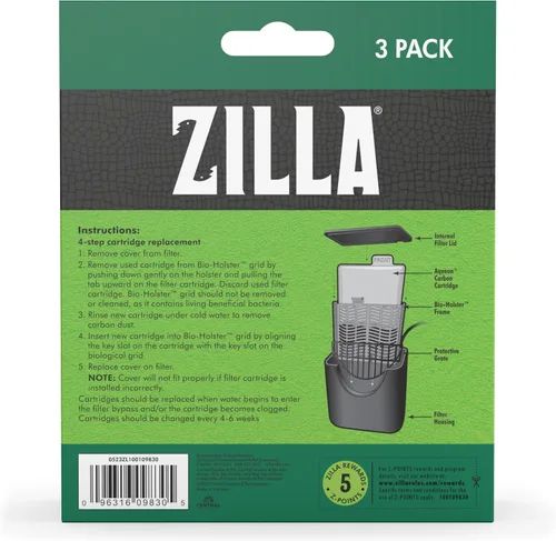Vista 4 de Zilla Cartuchos de filtro de repuesto medianos, 3 unidades (paquete de 1)