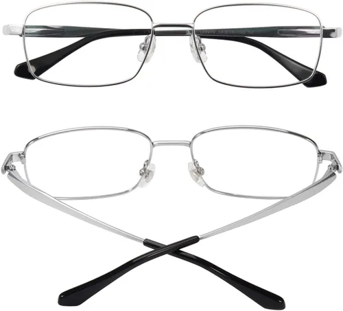 Vista 45 de Agstum Gafas ópticas de montura duradera de titanio con montura completa