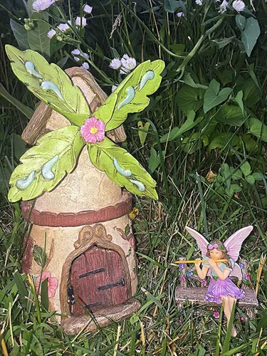 Vista 3 de Kit de jardín de hadas cámara – Juego de miniatura pintada jardín accesorios