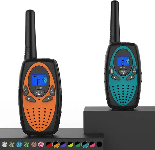 Vista 11 de Walkie Talkies para adultos, Topsung M880 FRS Radio bidireccional de largo alcance con clip para cinturón VOX/Talky de mano con 22 canales 3 millas