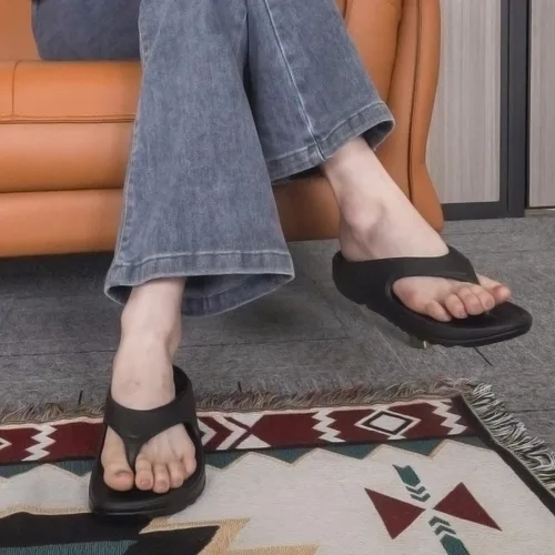 Vista 3 de Oudizz Sandalias ortopédicas para mujer, sandalias de recuperación, sandalias suaves para spa, verano, playa, nube con soporte para el arco