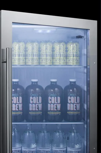Vista 2 de Summit SPR489OS 19 Inch Wide Indoor/Outdoor Beverage Cooler Gris claro
