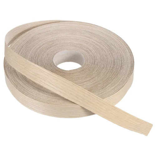 Vista 75 de PATIKIL Bandas de borde de abedul, cinta de chapa de madera de 1-1/2 pulgadas x 25 pies, bandas de borde de madera contrachapada flexible prepegadas