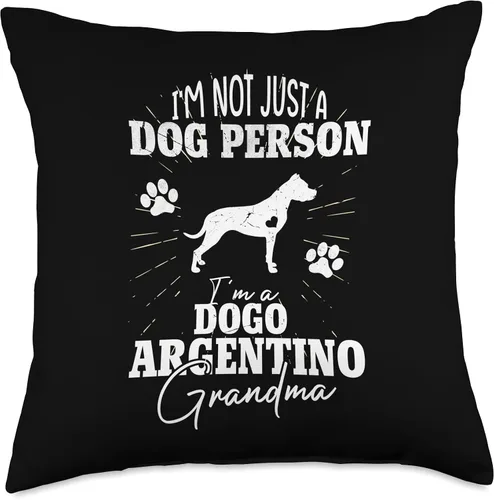 Vista 4 de Dogo Argentino Owner Christmas Gifts For Mom Girls Dogo Argentino Dog Grandma Regalos para mujeres, amantes del Día de la Madre, 16 x 16 pulgadas