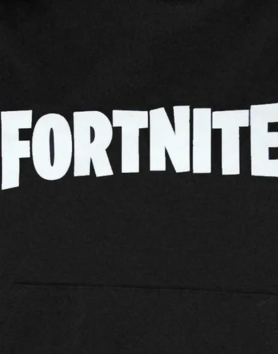 Vista 3 de FORTNITE Sudadera con capucha para niños y niños, manga larga, color negro