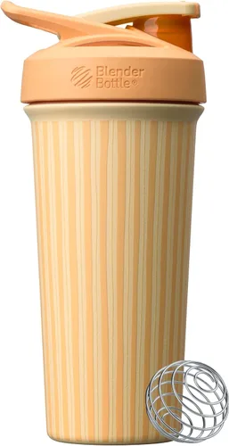 Vista 15 de BlenderBottle Strada Shaker Cup - Botella de agua aislada de acero inoxidable con batidor de alambre, 24 onzas, color negro