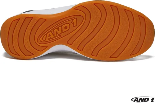 Vista 5 de AND1 Too Chillin - Zapatos sin cordones para hombre, zapatos de baloncesto retro fuera de la cancha para hombre, talla 7-16, negro, blanco, azul