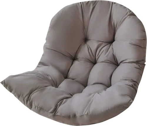 Vista 2 de Cojín de silla colgante para interiores y exteriores, reemplazo de cojín de silla de huevo colgante, cojín de silla hamaca colgante, almohada gruesa