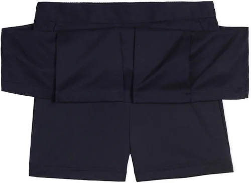 Vista 2 de Nautica Falda plisada de uniforme escolar para niñas con pantalones cortos, cintura tejida