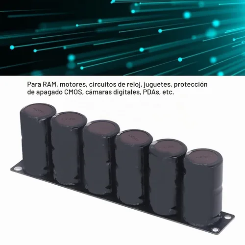 Vista 5 de 6 en Super Capacitor Set 1 2.7V500F Super Capacitor Condensador Componentes de Almacenamiento de Energía 16V 83F para Dispositivos Electrónicos