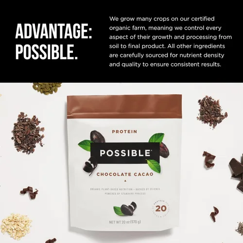 Vista 3 de Possible Proteína en polvo – Soporte para el crecimiento muscular y la recuperación – Proteína a base de plantas – Aminoácidos esenciales y BCAA