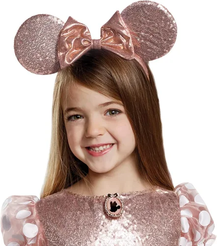Vista 3 de Disguise Disfraz de Minnie de Oro Rosa Deluxe