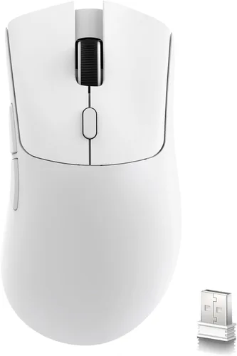 Vista 13 de ATTACK SHARK R1 Ratón inalámbrico para juegos, conexión tri-modo (2.4G/cable/BT5.2), 55g ligero, sensor óptico de 18K DPI, vida útil de teclas HUYU