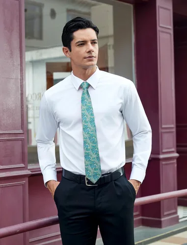 Vista 124 de Corbatas florales tejidas clásicas para hombre, corbata cuadrada de bolsillo, corbatas formales para hombres, boda con pañuelo