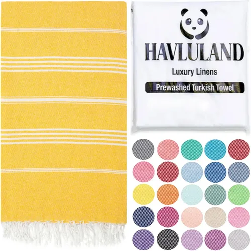 Vista 20 de Havluland - Juego de toallas de baño (100 % algodón turco)