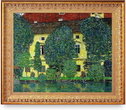 Vista 87 de A&T ARTWORK Avenue to Schloss Kammer por Gustav Klimt. Las reproducciones de arte clásico del mundo, impresiones en lienzo giclée para decoración
