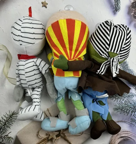 Vista 6 de JHESAO 3 piezas de peluches de PVZ plantas y zombis juguetes de peluche normal zombie PVZ 1 2 peluche suave muñeca momia zombi nuevo
