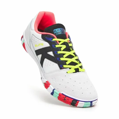 Vista 3 de Zapatillas de Fútbol Sala para Adultos Kelme Elite Blanco Negro