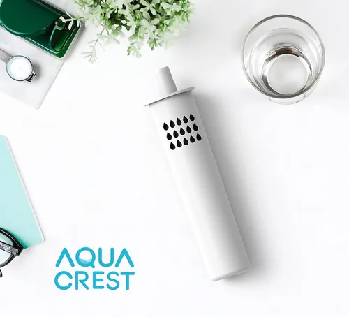 Vista 9 de AQUA CREST Filtro de agua para botella BB02, repuesto para filtro de botella suave Brita®, 2