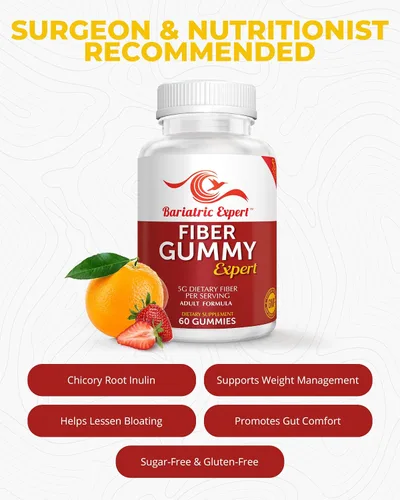 Vista 2 de Bariatric Expert Fiber Vitamin – Suplemento dietético de fusión rápida para adultos después de la cirugía bariátrica, 60