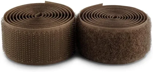 Vista 62 de Cierre de Gancho y Bucle de 1 Pulgada Beige - Cinta de Gancho y Bucle de Nylon No Adhesiva - Longitud de 1 Yarda - Para Tela, Bolsas