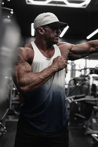 Vista 4 de Jed North Bodybuilding Stringer Gym Tank Top Singlet Racerback