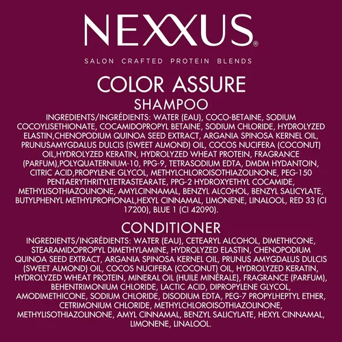 Vista 9 de Nexxus Color Assure Champú y acondicionador para cabello teñido – Mejora el color para hasta 40 lavados, 13.5 onzas, paquete de 2