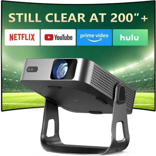 Vista 8 de Voplls Proyector ANSI 4K 4700 con audio Dolby de 60 W y enfoque automático Actualizar gris