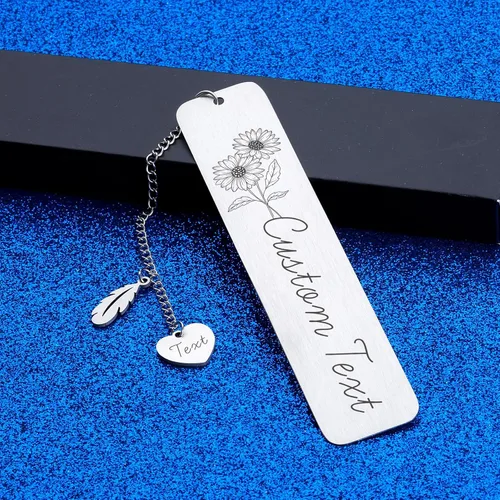 Vista 6 de Regalos de cumpleaños personalizados para mujeres, marcadores de flores de nacimiento para mujeres, hijastra, hijastras, amigas, mejores amigas