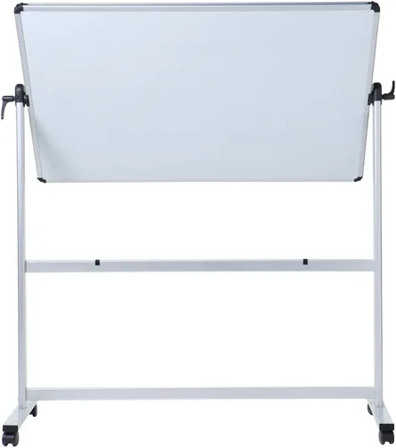 Vista 3 de VIZ-PRO Pizarra blanca móvil magnética de doble cara, 48 x 36 pulgadas, marco de aluminio y soporte