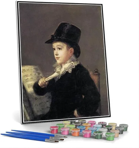 Vista 12 de Pintura por números para kits de adultos Retrato de Ferdinand guillemardet Pintura por Francisco Goya Kit de pintura por números sobre lienzo