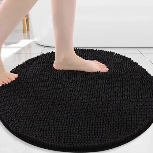 Vista 109 de Arotive Alfombras de baño de felpilla extrasuaves y absorbentes, de 24 x 16 pulgadas, lavables a máquina, parte trasera de goma antideslizante