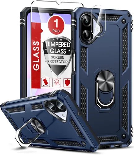 Vista 12 de LeYi para Samsung Galaxy A03S Funda de teléfono, Funda Samsung AO3S con [Paquete de 2] Protector de pantalla, [Calidad militar] Funda protectora