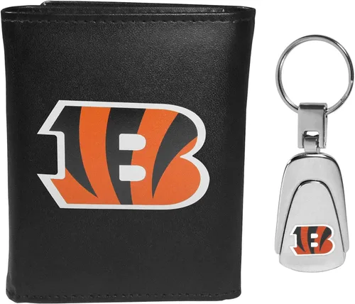 Vista 22 de Siskiyou Sports NFL unisex Tri-fold Wallet & Steel Key Chain