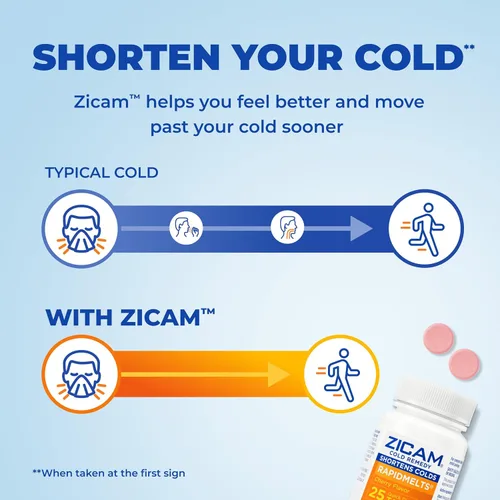Vista 2 de Zicam Cold Remedy RapidMelts - tabletas para el resfriado, 201035A, 1