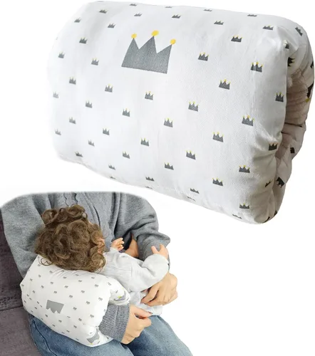 Vista 10 de Almohada de brazo de alimentación para bebé, almohada de algodón suave para recién nacido, almohada de lactancia para bebé, almohada de apoyo
