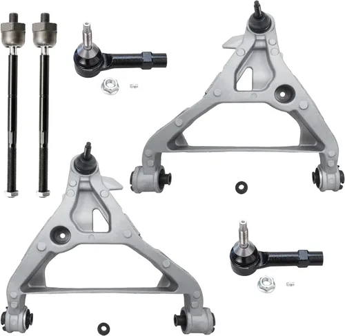 Vista 122 de Detroit Axle - Kit de extremo delantero para Chrysler 300 Dodge Charger 2011-2023 Challenger, 2 Lower Rearward Control Arms 2 Outer Tie Rods 2