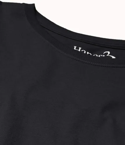 Vista 8 de Hanes Camiseta de algodón de manga larga para mujer, camiseta ligera con cuello redondo, ajuste moderno