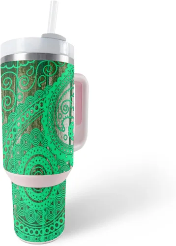 Vista 26 de MightySkins Skin - Vaso de vinilo compatible con Stanley The Quencher H2.0 FlowState de 40 onzas, Typhoon, protectora, duradera y única, fácil