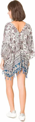 Vista 4 de MELIFLUOS DESIGNED IN SPAIN Vestido de playa para mujer, kimono, pareo, pareo, ropa de playa para verano
