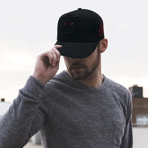 Vista 3 de Sombrero de tigre bordado para papá, gorra de béisbol deportiva, sombreros de camionero para mujeres y hombres, parejas, sombreros de hip hop