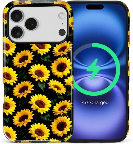Vista 20 de Funda Compatible con iPhone 13/14 [Compatible con MagSafe] Protección de Doble Capa de Cáscara Dura Híbrida, Funda Magnética Protectora a Prueba