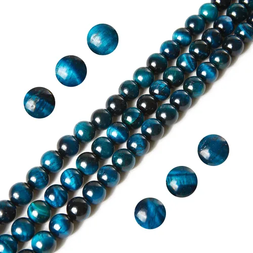 Vista 13 de 100 piezas de cuentas de amatista natural de 6 mm, cuentas de piedras preciosas redondas sueltas para hacer joyas