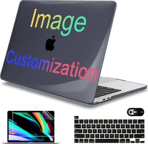 Vista 10 de Mektron Funda para MacBook Pro de 13 pulgadas 2022 2021 2020 versión A2338 M2 M1 A2289 A2251, cubierta rígida de plástico impresa para MacBook Pro