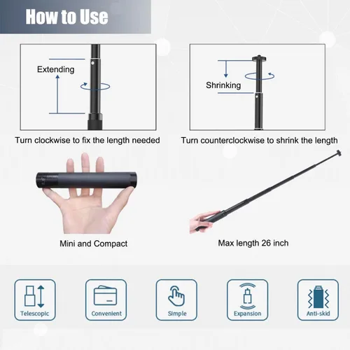 Vista 7 de JCWINY Soporte para cámara web, soporte de cámara web de 28 pulgadas para escritorio, soporte de cámara web ajustable para Logitech Webcam C922