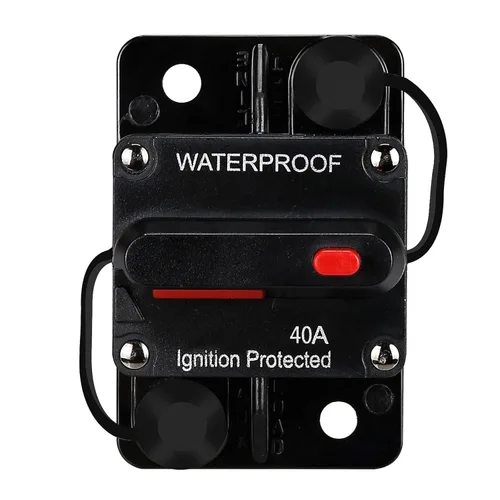 Vista 17 de Portafusibles de 100 amperios, disyuntor de audio, inversor de fusibles de restablecimiento, soporte de fusible de 12 V-48 V CC, reemplazar