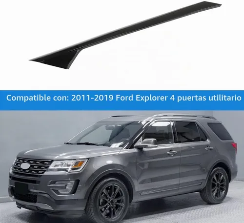 Vista 3 de Moldura del Panel del Pilar Exterior del Parabrisas Delantero Izquierdo (Lado del Conductor) de Repuesto para Ford Explorer 2011-2019 de 4 Puertas